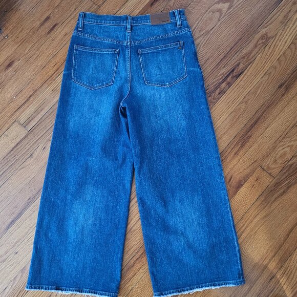 Madewell Wide-Leg Crop Jeans in Finney Wash Size 27 - Picture 4 of 15